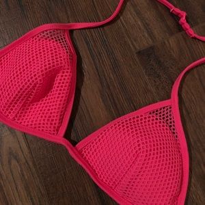 VS neon pink bathing suit top